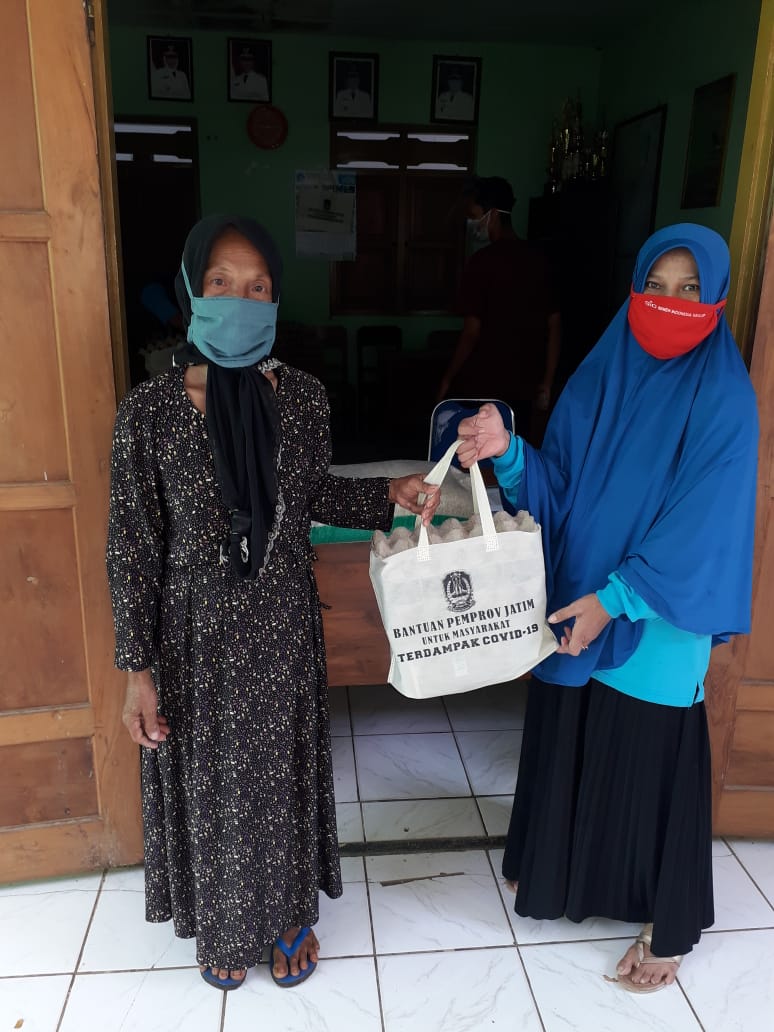 Penyaluran Bantuan Pemprov Jawa Timur Kepada Masyarakat